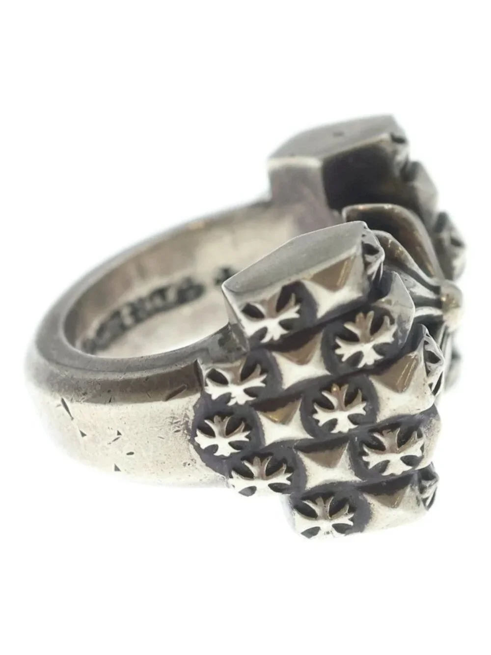 Chrome Hearts Deco CH Plus Silver Ring